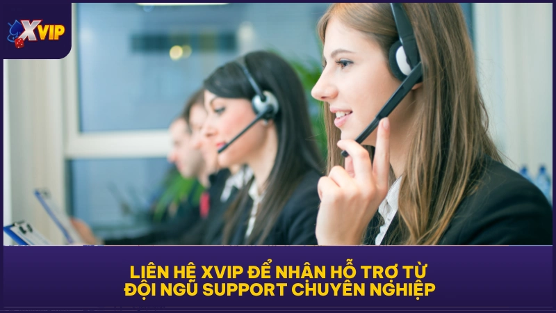 Liên hệ XVIP để nhận hỗ trợ từ đội ngũ support chuyên nghiệp