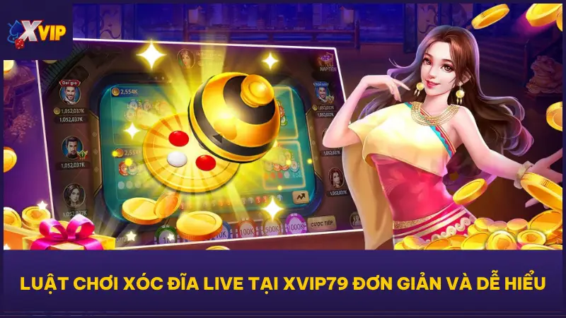 Xóc Đĩa Live tại XVIP79 thu hút nhờ luật chơi đơn giản, dễ nhớ và dễ làm quen