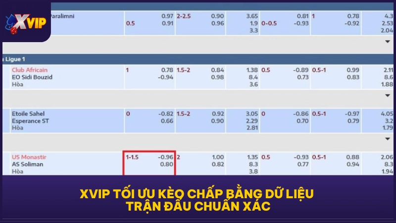 Kèo Chấp XVIP - Cân Bằng Cược Tạo Lựa Chọn Hấp Dẫn 5 XVIP tối ưu kèo chấp bằng dữ liệu trận đấu chuẩn xác